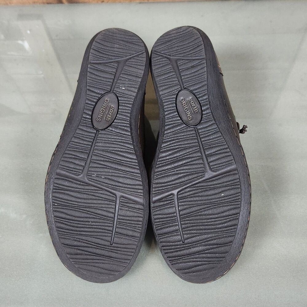 Earth Origins Brown Leather Slip On Comfort Shoes Womens Size 7M Casual - Picture 10 of 12